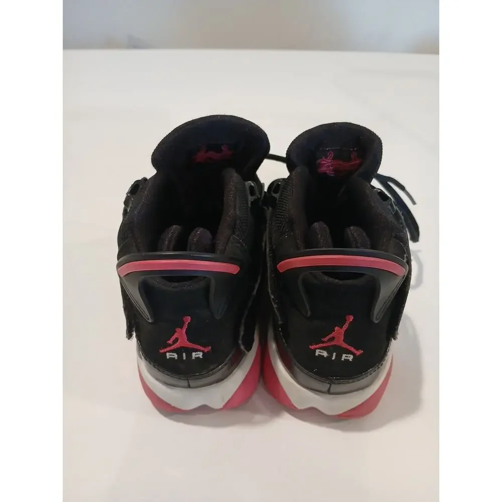 Air Jordan 6 Rings Black Mens Size 4.5 Y Sneaker 322992-062 Black Pink White